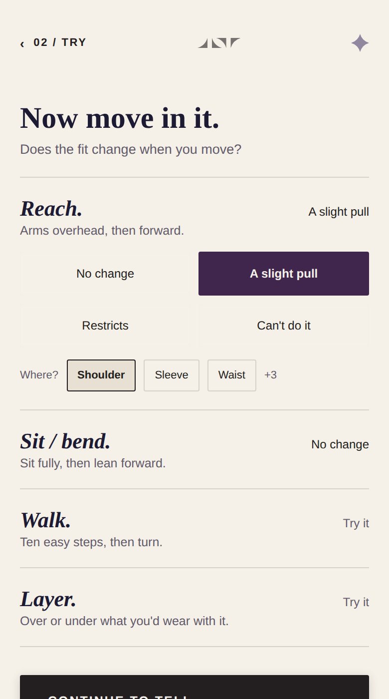 Trial screen: Now move in it